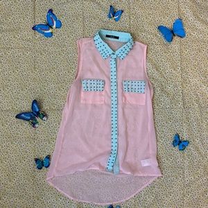 Studded Collard Shirt